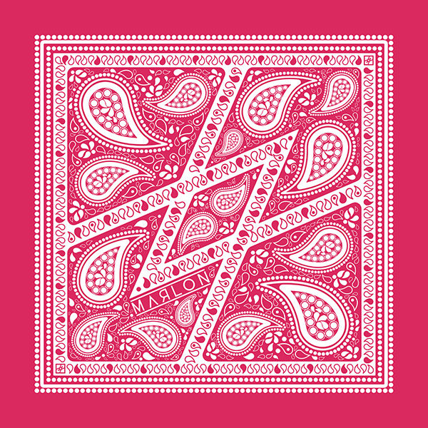 marlon bandana folk pink bandanas pink folk foular